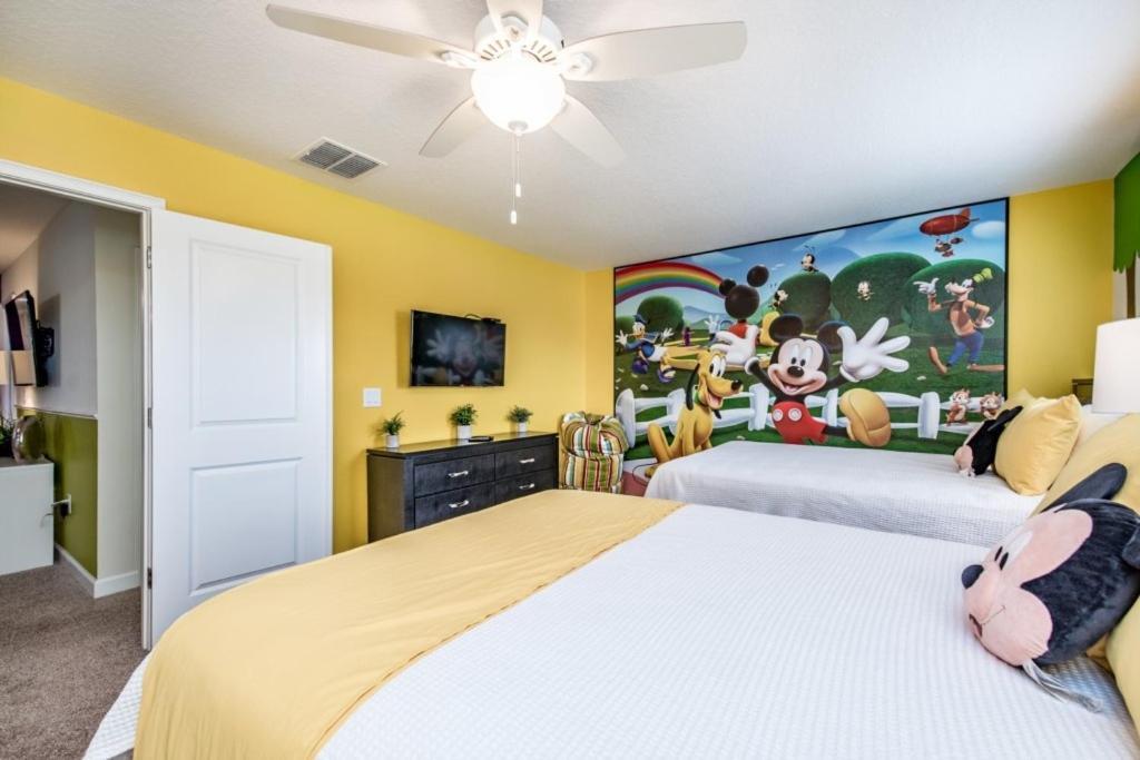 9 Bedroom With Princess And Mickey Rooms For Kids Villa Davenport Exterior photo